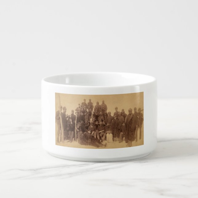 Black American Fighting Cavalry: Buffalo Warriors Bowl (Center)