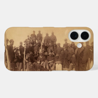 Black American Fighting Cavalry: Buffalo Warriors iPhone 16 Case
