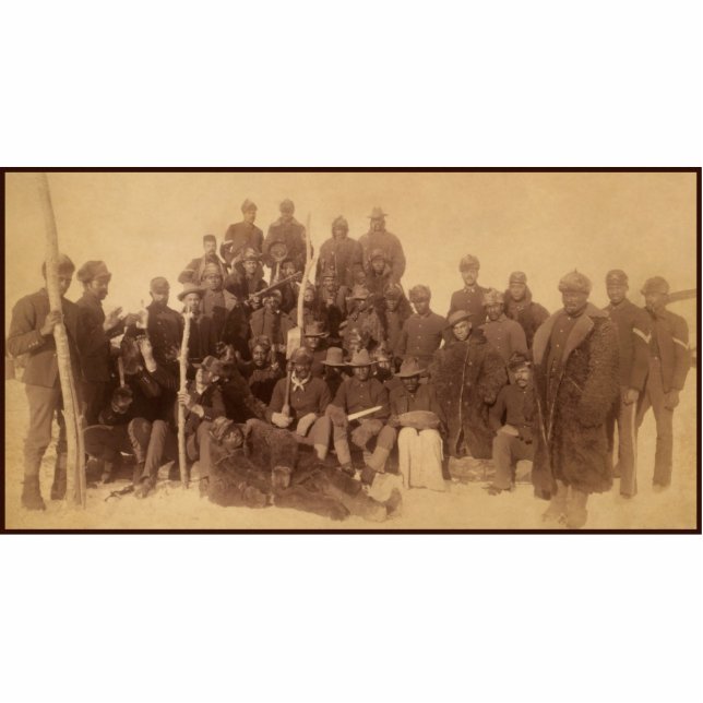 Black American Fighting Cavalry: Buffalo Warriors Cutout (Front)