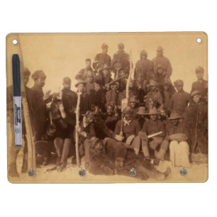 Black American Fighting Cavalry: Buffalo Warriors Dry Erase Board With Keychain Holder