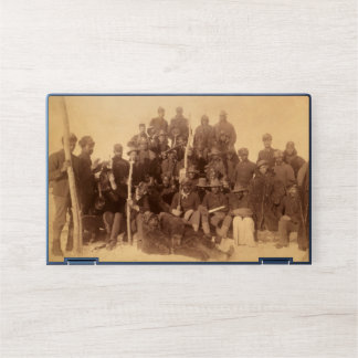 Black American Fighting Cavalry: Buffalo Warriors HP Laptop Skin
