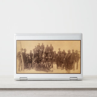 Black American Fighting Cavalry: Buffalo Warriors HP Laptop Skin