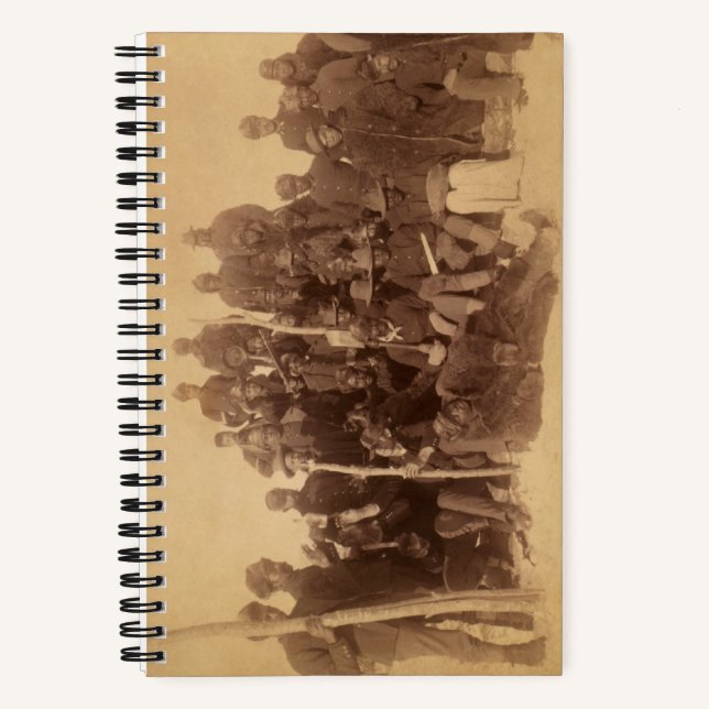 Black American Fighting Cavalry: Buffalo Warriors Notebook (Front)