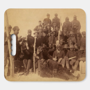 Black American Fighting Cavalry: Buffalo Warriors Seat Cushion