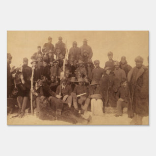 Black American Fighting Cavalry: Buffalo Warriors Sign