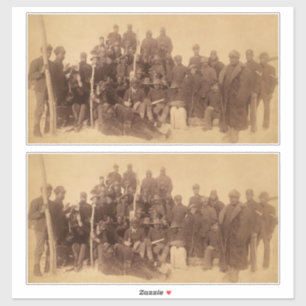 Black American Fighting Cavalry: Buffalo Warriors Sticker