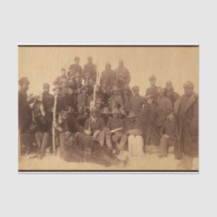 Black American Fighting Cavalry: Buffalo Warriors Tissue Paper