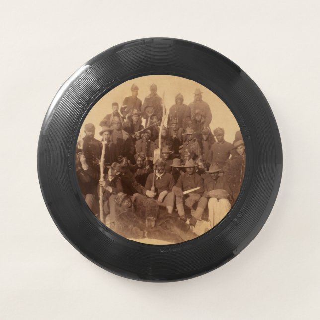 Black American Fighting Cavalry: Buffalo Warriors Wham-O Frisbee (Front)