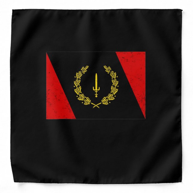 Black American Heritage Flag 1967 African American Bandana (Front)