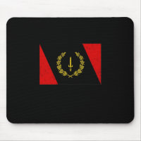 Black American Heritage Flag 1967 African American Mouse Pad