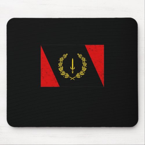 Black American Heritage Flag 1967 African American Mouse Pad