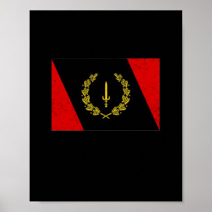 Black American Heritage Flag 1967 African American Poster