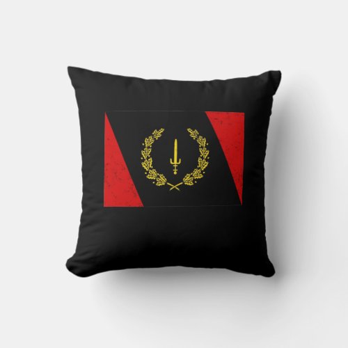 Black American Heritage Flag 1967 African American Throw Pillow