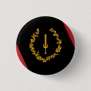 Black American Heritage Flag  Button