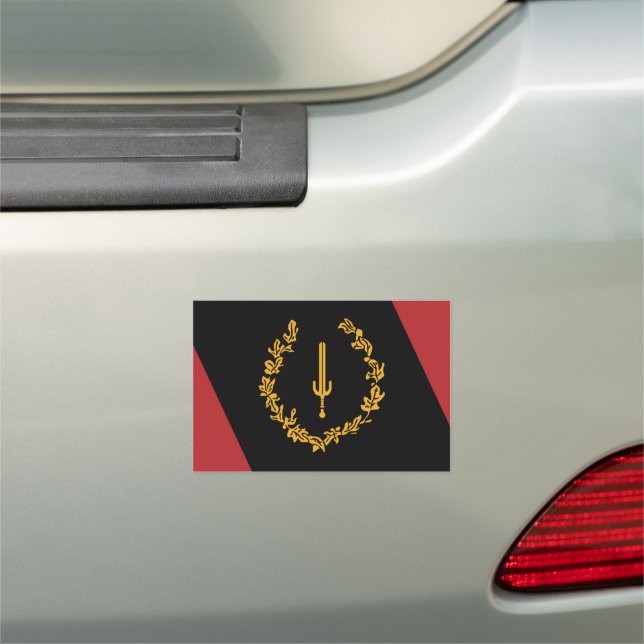 Black American Heritage Flag  Car Magnet (In Situ)