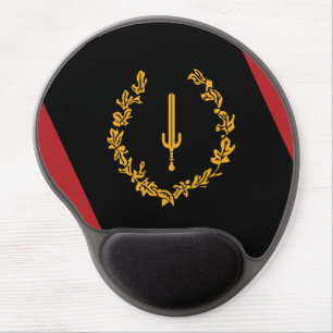 Black American Heritage Flag  Gel Mouse Pad