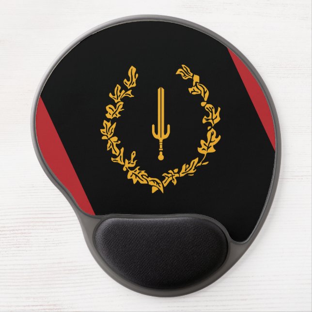 Black American Heritage Flag  Gel Mouse Pad (Front)