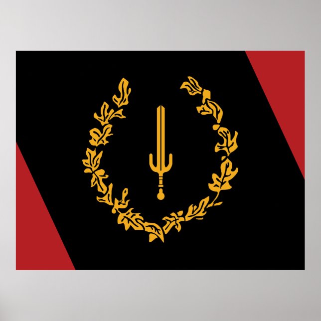 Black American Heritage Flag  Poster (Front)