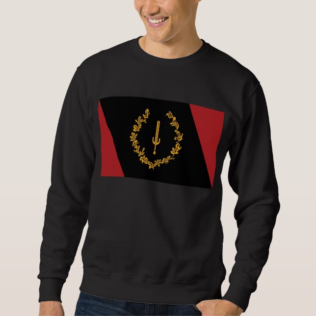 Black American Heritage Flag  Sweatshirt (Front)