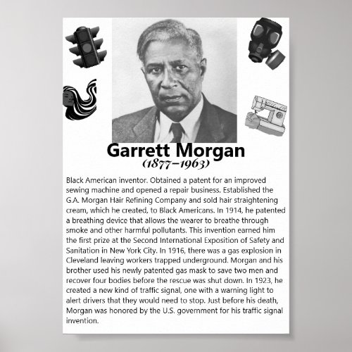 Black American History Poster _ Garrett Morgan