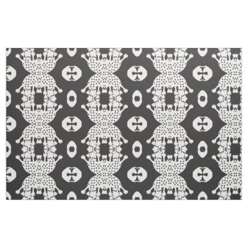 Black Amoeba Monster Fabric