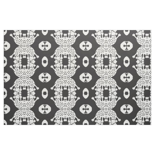 Black Amoeba Monster Fabric (Fat Quarter)