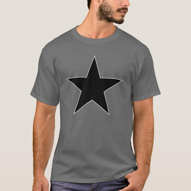 Black Anarchy Star (classic) T-Shirt (Front)