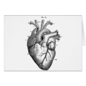 Black Anatomical Heart (Front Horizontal)
