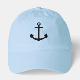 Black Anchor Hat