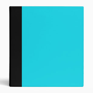 Black and Aqua Blue Binder