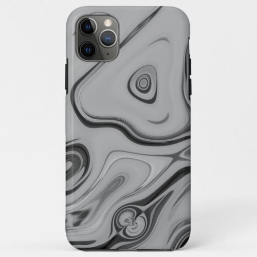 Black and ash gray Marble Color Art Design iPhone 11 Pro Max Case