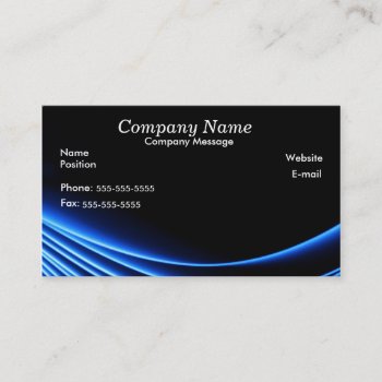 Black And Blue Abstract Business Card by Dreamleaf_Printing at Zazzle