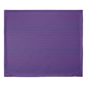 Black and Blue and Purple Stripes Duvet Cover