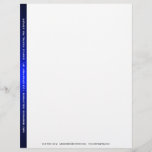 Black and Blue Business Letterhead<br><div class="desc">Smart and sophisticated,  this Black and Blue Business Letterhead will set your business apart from the crowd.</div>