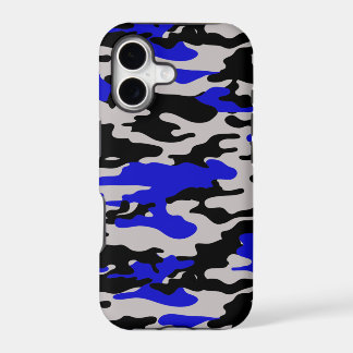 Black and Blue Camo - iPhone 5 17 Case