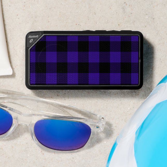 Black and Blue Checked Bluetooth Speaker (Insitu(Beach))