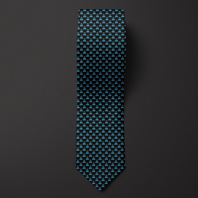Black and Blue Chemistry Beaker Neck Tie (Creator Uploaded)