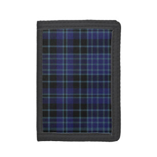 Black and Blue Clark Tartan Plaid Wallet