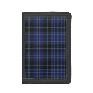 Black and Blue Clark Tartan Plaid Wallet