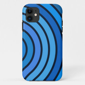 Black and Blue Curves Abstract case