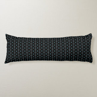Black and Blue Delight Body Pillow