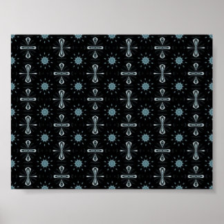 Black and blue delight poster