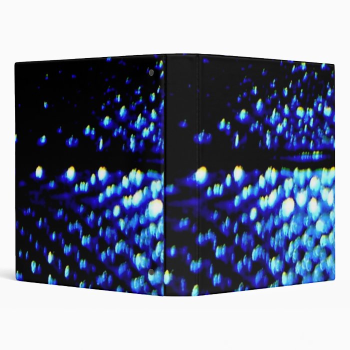 Black and Blue Design Vinyl Binder