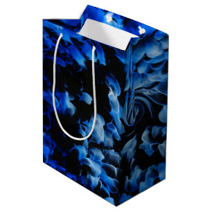 Black and Blue Glass Abstract Medium Gift Bag
