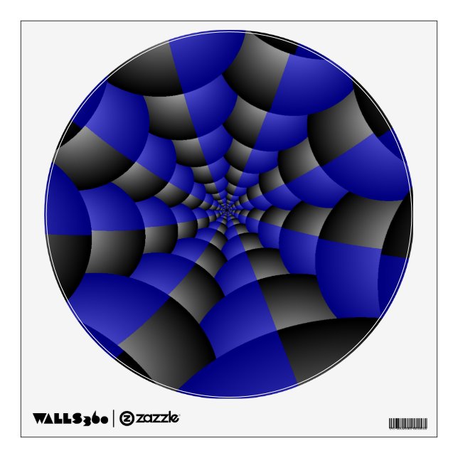 Black and Blue Infinity Wall Decal (Front)