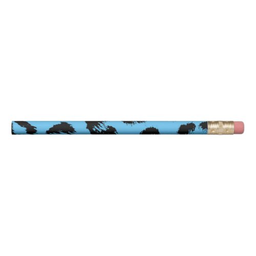 Black and Blue Leopard Spots Pencil