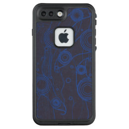 Black and Blue LifeProof FRĒ iPhone 7 Plus Case