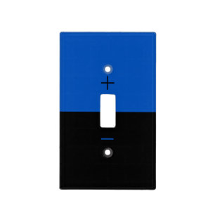 Black and Blue Light Switch Cover