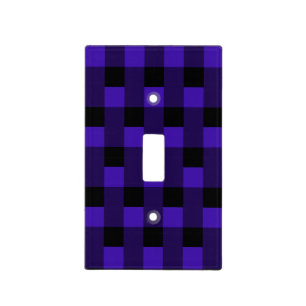 Black and Blue Light Switch Cover