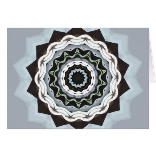 Black and Blue Mandala Cards (Front Horizontal)